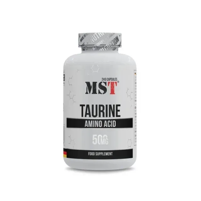 Таурин MST Nutrition Taurine, 240 капсул для поддержки общего здоровья