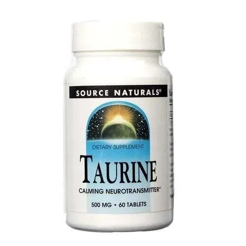 Таурін Source Naturals Taurine, 60 таблеток