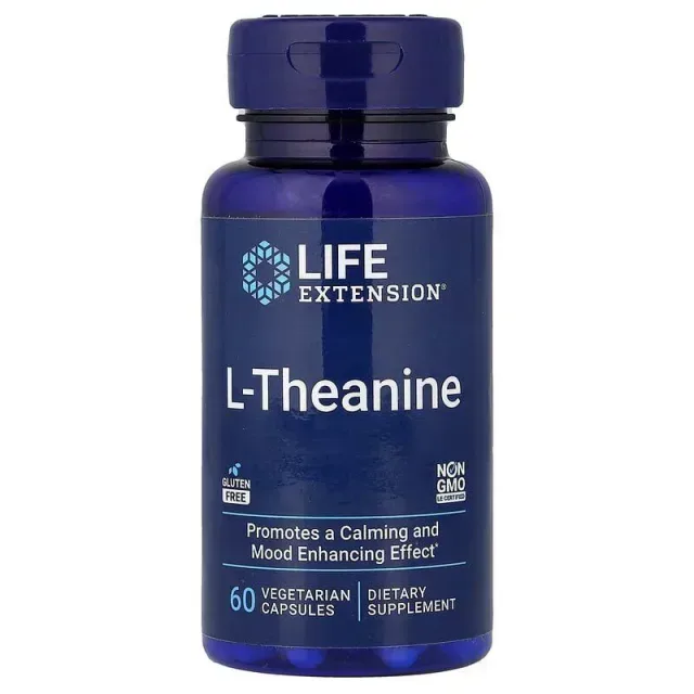 Тіанін Life Extension L-Theanine 100 mg, 60 вегакапсул