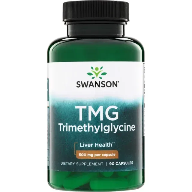 Триметилгліцин Swanson TMG Trimethylglycine 500 mg, 90 капсул