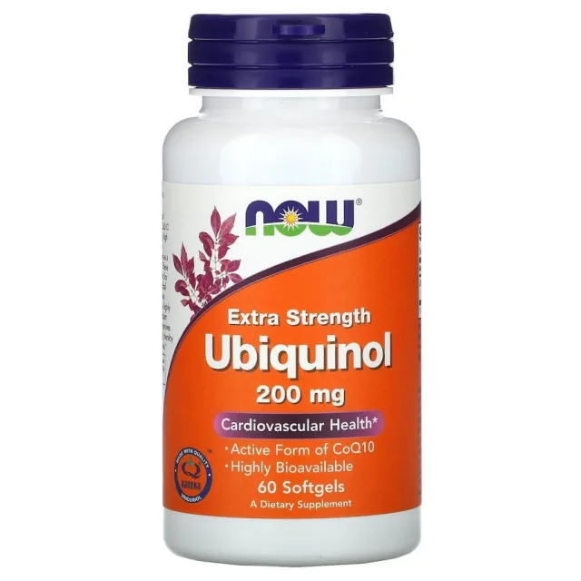 Ubiquinol 200 mg, 60 капсул