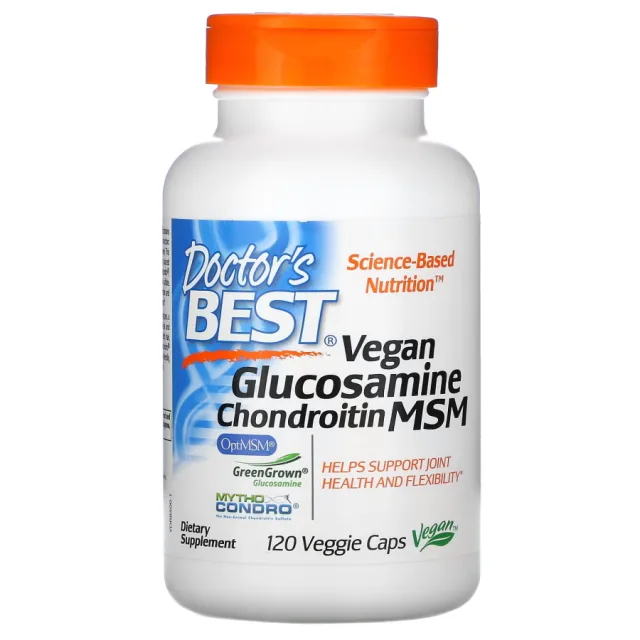 Vegan Glucosamine Chondroitin MSM, 120 вегакапсул
