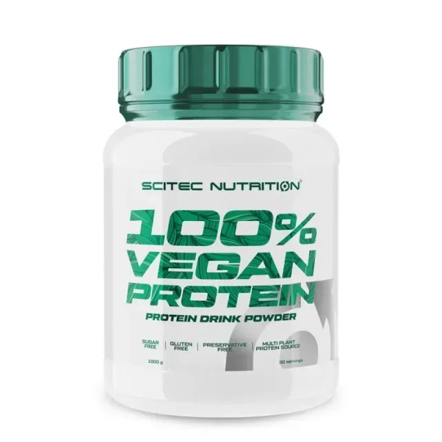 Веганський протеїн Scitec Nutrition 100% Vegan Protein, 1 кг - Ваніль
