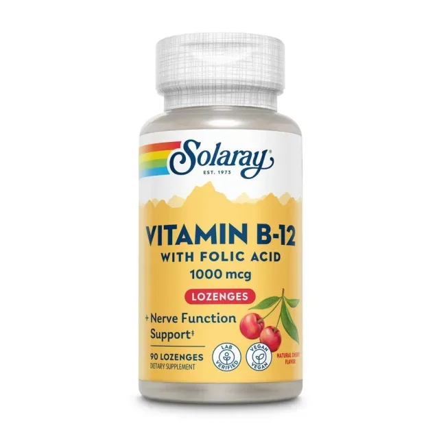 Vitamin B12 1000 mcg, 90 льодяників, вишня