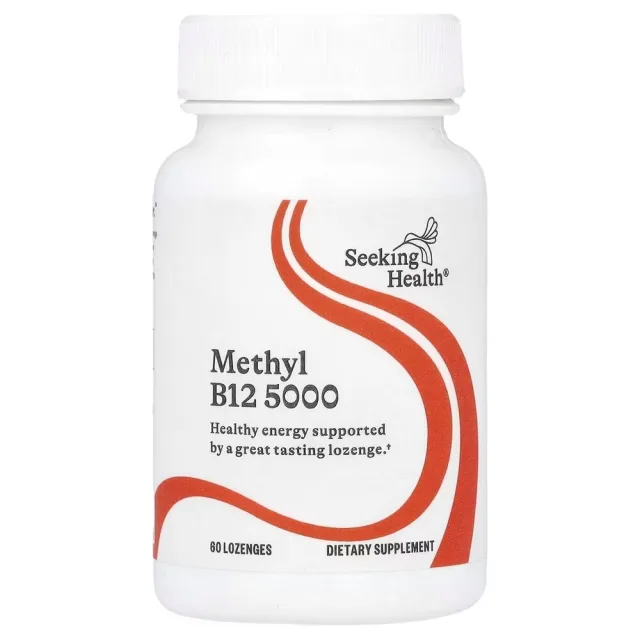 Витамин В12 Seeking Health Methyl B12 5000, 60 пастилок для поддержки нервной системы