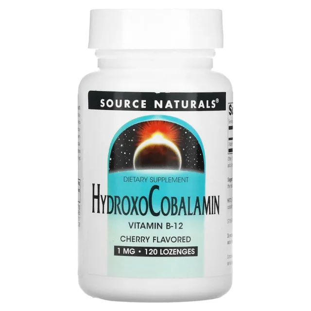 Вітамін B12 Source Naturals Hydroxocobalamin, 120 таблеток