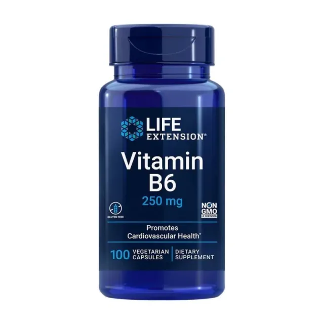Vitamin B6 250 mg, 100 вегакапсул