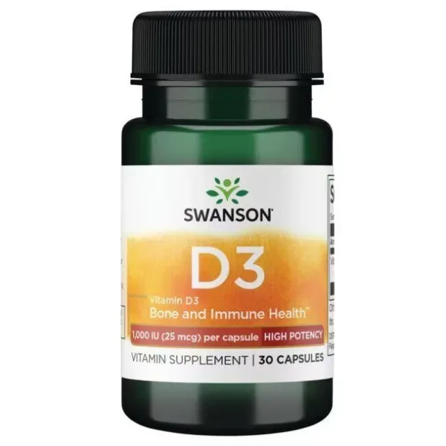 Vitamin D3 1000 IU High Potency, 30 капсул