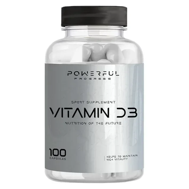 Вітамін D3 Powerful Progress Vitamin D3, 100 капсул