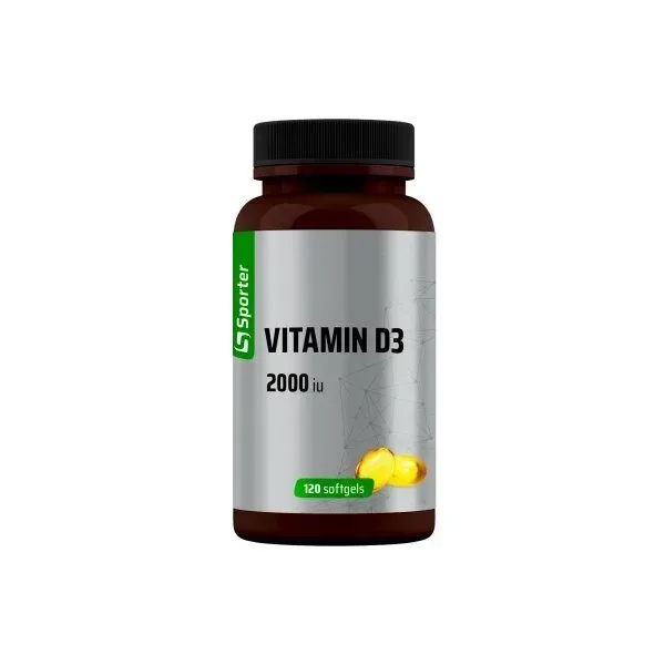 Вітамін D3 Sporter Vitamin D3 2000 IU, 120 капсул для підтримки нервової системи