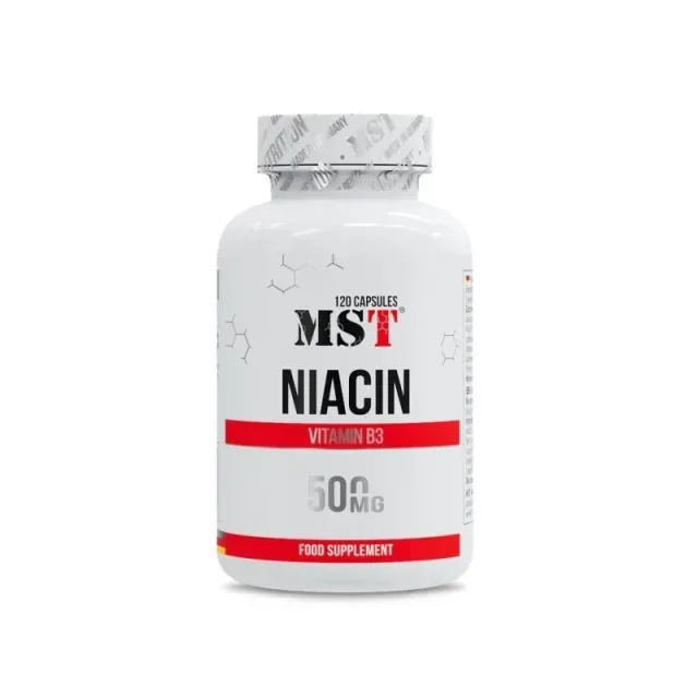 Вітамін В3 MST Nutrition Niacin, 120 капсул