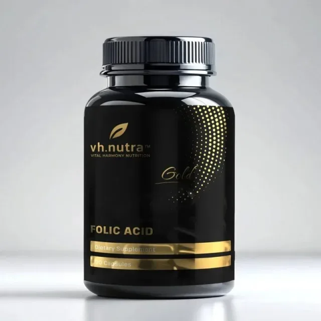 Витамин В9 VitalHarmony Gold Folic Acid, 90 капсул для поддержки сердца