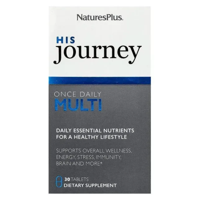 Витамины для мужчин Natures Plus His Journey Once Daily Multi, 30 таблеток