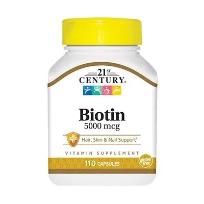 Вітаміни та мінерали 21st Century Biotin 5000 mcg, 110 таблеток