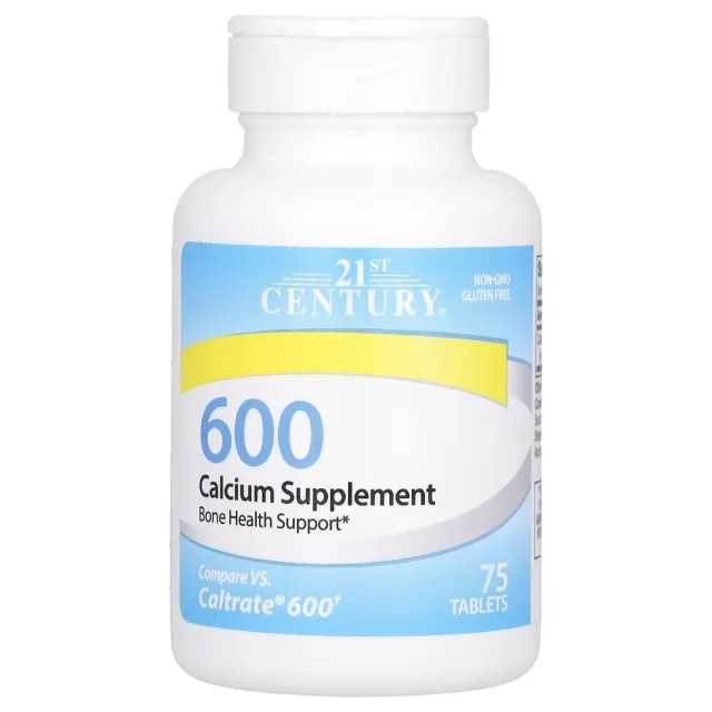Витамины и минералы 21st Century Calcium 600 mg, 75 таблеток