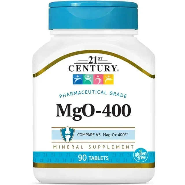 Витамины и минералы 21st Century MgO-400, 90 таблеток