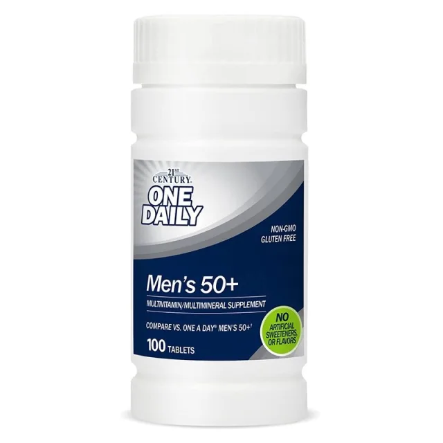 Вітаміни та мінерали 21st Century One Daily Men's 50+, 100 таблеток