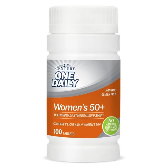 Вітаміни та мінерали 21st Century One Daily Women's 50+, 100 таблеток