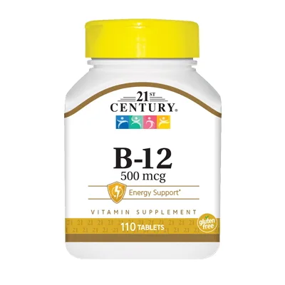 Вітаміни та мінерали 21st Century Vitamin B12 500 mcg, 110 таблеток