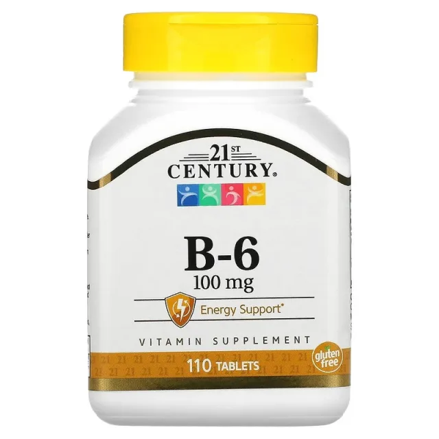 Вітаміни та мінерали 21st Century Vitamin B6 100 mg, 110 таблеток