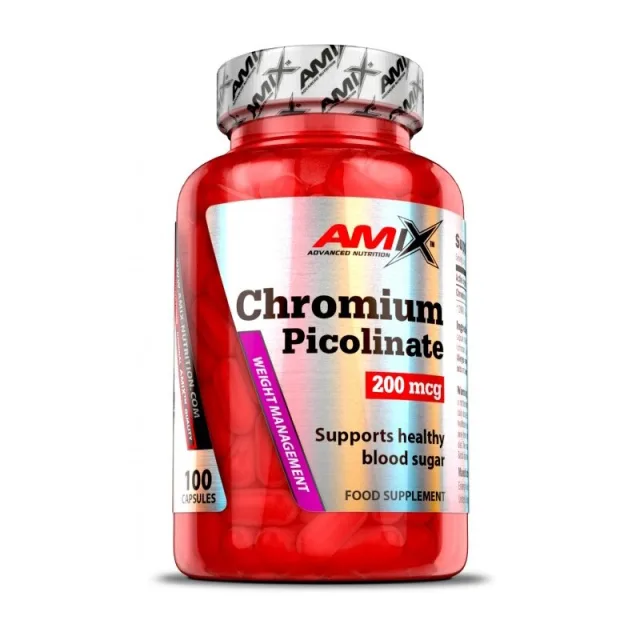 Вітаміни та мінерали AMIX Chromium Picolinate 200 mcg, 100 капсул