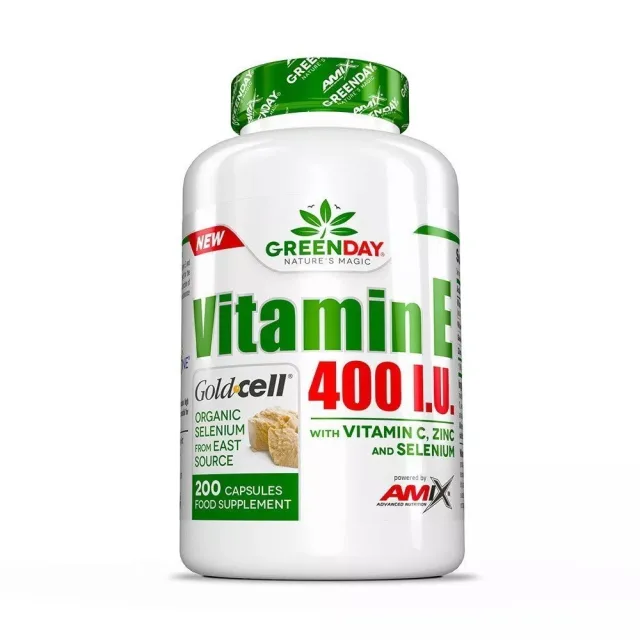 Вітаміни та мінерали AMIX GreenDay Vitamin E 400 IU Life+, 200 капсул