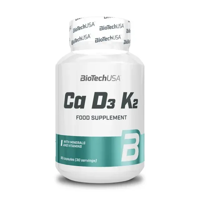 Вітаміни та мінерали BioTech Ca D3 K2, 90 капсул