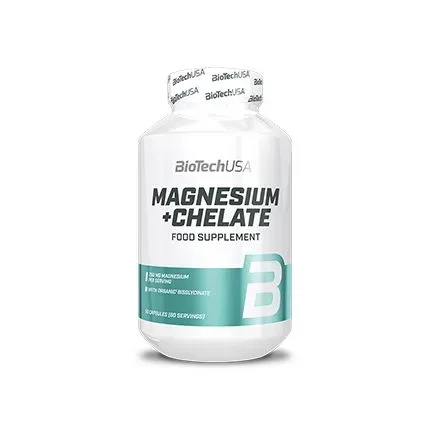 Вітаміни та мінерали BioTech Magnesium + Chelate, 60 капсул