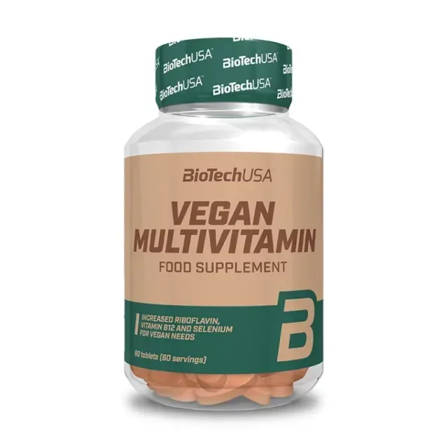 Вітаміни та мінерали BioTech Vegan Multivitamin, 60 таблеток