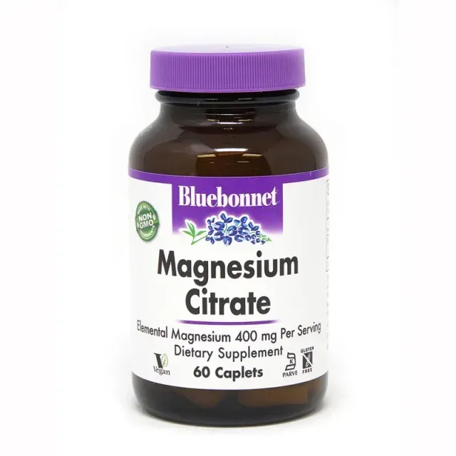 Вітаміни та мінерали Bluebonnet Nutrition Magnesium Citrate, 60 капсул