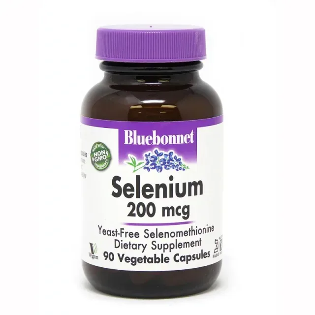 Вітаміни та мінерали Bluebonnet Nutrition Selenium 200 mcg, 90 вегакапсул