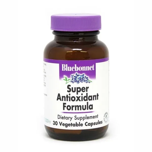 Вітаміни та мінерали Bluebonnet Nutrition Super Antioxidant Formula, 30 вегакапсул