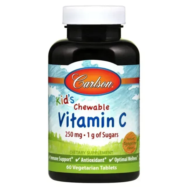 Витамины и минералы Carlson Labs Kid's Chewable Vitamin C, 60 таблеток