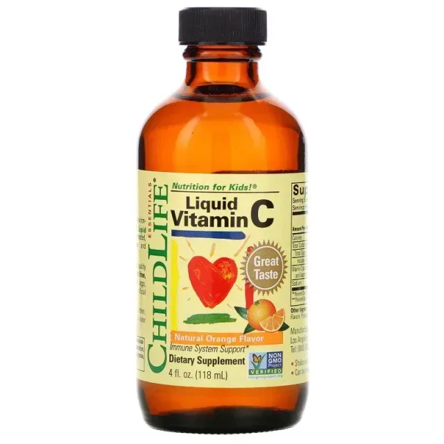 Вітаміни та мінерали ChildLife Vitamin C Liquid, 118.5 мл апельсин