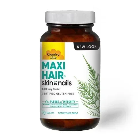 Витамины и минералы Country Life Maxi-Hair, 90 таблеток