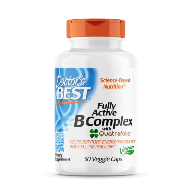 Вітаміни та мінерали Doctor's Best Fully Active B Complex, 30 вегакапсул