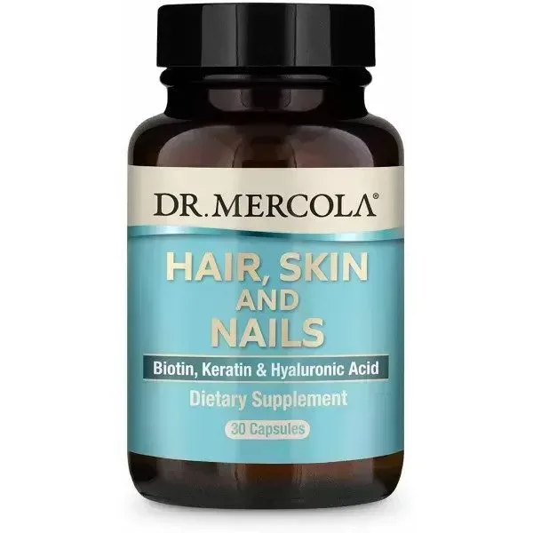 Вітаміни та мінерали Dr. Mercola Hair Skin & Nails, 30 капсул