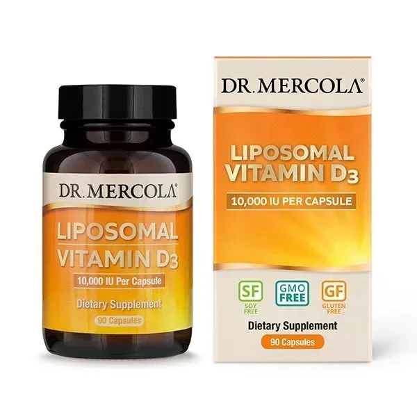 Вітаміни та мінерали Dr. Mercola Liposomal Vitamin D3 10000 IU, 90 капсул