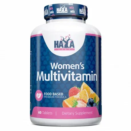 Вітаміни та мінерали Haya Labs Food Based Women's Multi, 60 таблеток