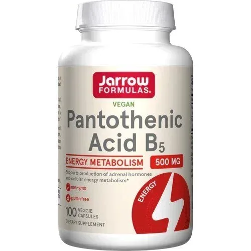 Вітаміни та мінерали Jarrow Formulas Pantothenic Acid 500 mg, 100 вегакапсул