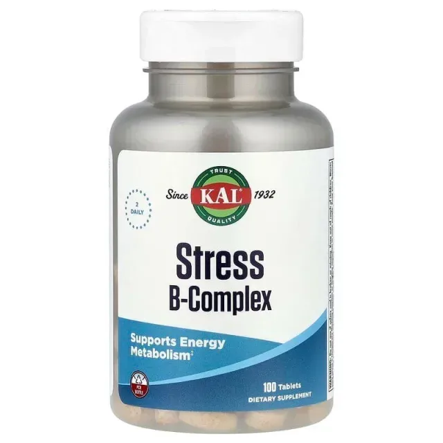 Витамины и минералы KAL Stress B-Complex, 100 таблеток