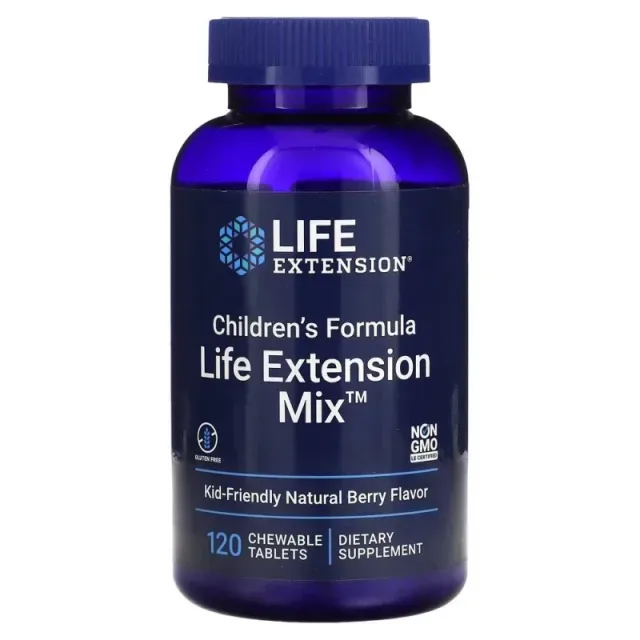 Витамины и минералы Life Extension Children's Formula Life Extension Mix, 120 жевательных таблеток для детей