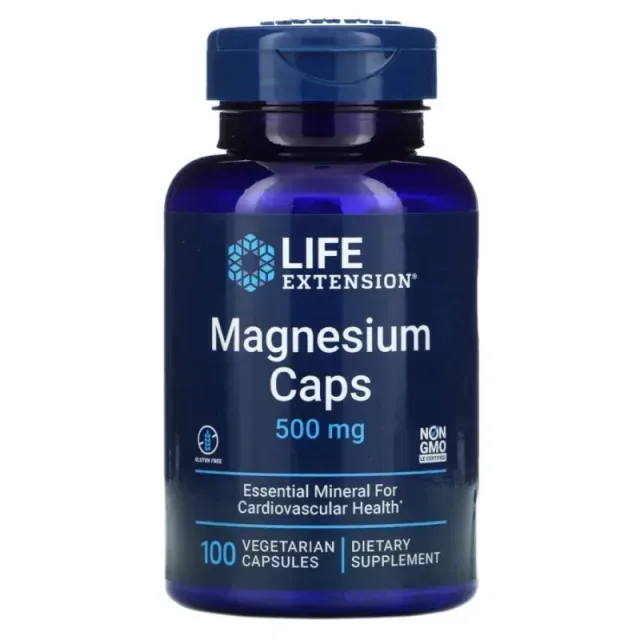 Вітаміни та мінерали Life Extension Magnesium Caps 500 mg, 100 вегакапсул
