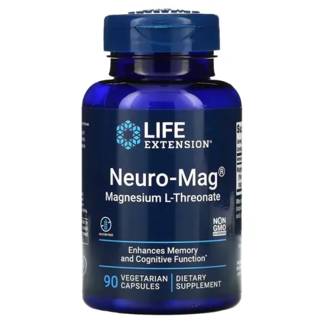 Вітаміни та мінерали Life Extension Neuro-Mag, 90 вегакапсул