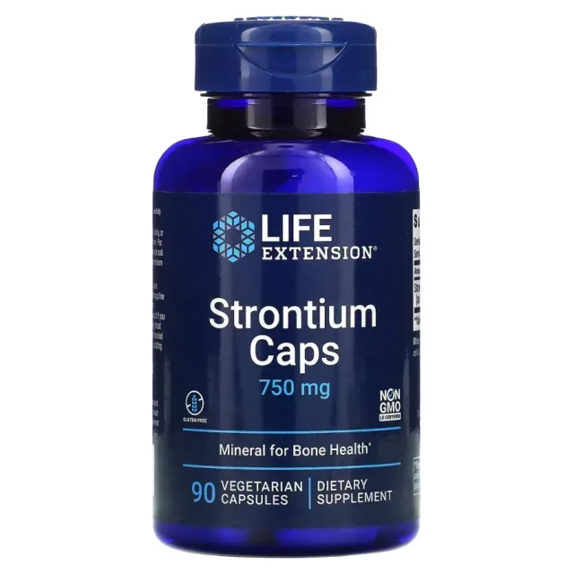 Витамины и минералы Life Extension Strontium 750 mg, 90 вегакапсул