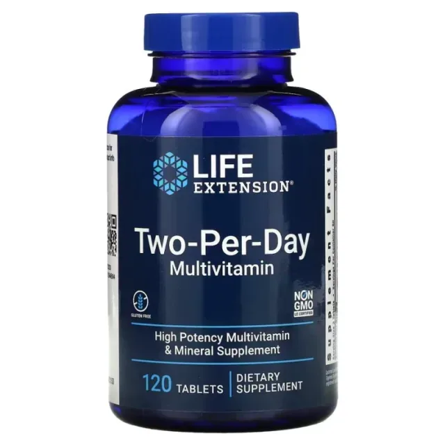 Вітаміни та мінерали Life Extension Two-Per-Day, 120 таблеток
