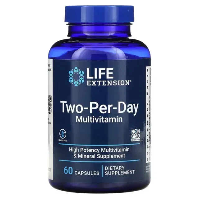 Вітаміни та мінерали Life Extension Two-Per-Day, 60 капсул