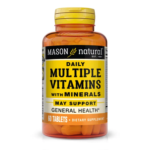 Вітаміни та мінерали Mason Natural Daily Multiple Vitamins with Minerals, 60 таблеток