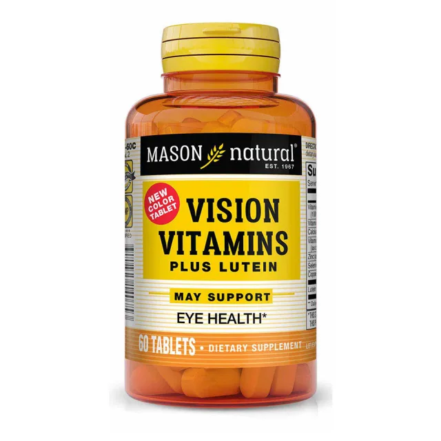 Витамины и минералы Mason Natural Vision Vitamins Plus Lutein, 60 таблеток