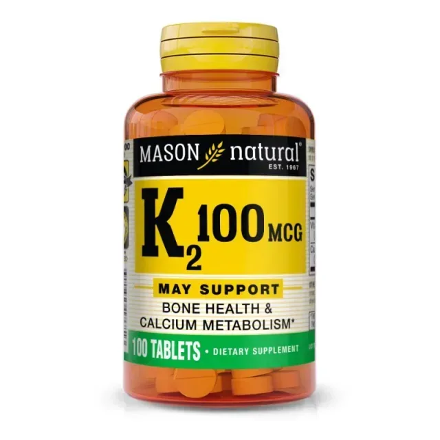 Вітаміни та мінерали Mason Natural Vitamin K2 100 mcg, 100 таблеток